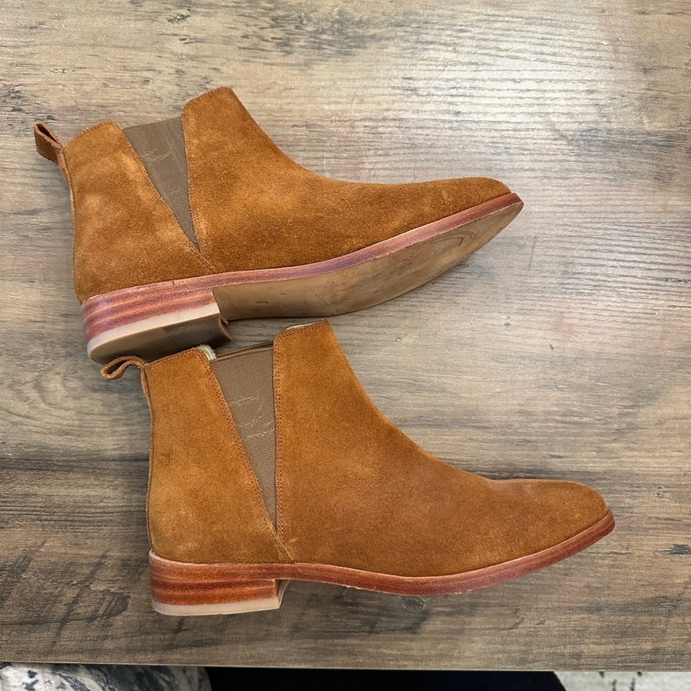Nisolo Brown Suede Chelsea Ankle Boots